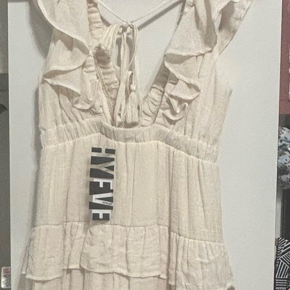 HYFVE Cream Ruffle Mini Dress - Picture 2 of 3
